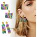 Feylie von Ohrringen - Creative Acrylic Festival Earrings | Unique Glitter Letter Dangle Earrings for Women | Perfect Carnival Gift - Buy Online on GoSupps.com