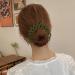 Bird's Hairpin Clip - Bird Nest Hair Clip | Vintage Nest Hair Clips | Expandable Ponytail Holder Hair Pin | Retractable Hair Clip | Three Rows Teeth Styling Clip For Making Ponytail And Hairpin Green - Buy Online on GoSupps.com