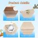 GINDOOR Parakeet Nesting Box - Natural Wood Breeding House for Small Birds - Buy Online on GoSupps.com