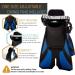 COZIA DESIGN Adult Snorkel Set - Full Face Mask with Swim Fins | 180 Panoramic View Scuba Gear | Anti-Fog & Anti-Leak | S/M Size | Blue Mask & Fins - Buy Online on GoSupps.com