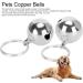 Crisp Sound Round Charm Extra Loud Pair of Cat & Dog Brass Portable Bells Collar Charm Bells for Save Birds & Wildlife silver - Buy Online on GoSupps.com