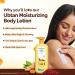 MAMAEARTH Ubtan Moisturizing Body Lotion with Turmeric & Saffron for Glowing Skin 400 ml | 48H Moisturization | Nourishes Dry Skin | 7in1 Total Care | 100% Natural Butter | Non-Greasy Smooth Skin - Buy Online on GoSupps.com