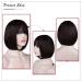 Buy Sofeiyan 11-Inch Short Straight Bob Wig with Pony Synthetic Daily & Party Hair Wig for Black Women in Dark Brown Dark Auburn & Dark Chestnut Brown - Buy Online on GoSupps.com