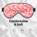 Buy Red Hearts Print Unisex Sleeping Eye Mask | Soft & Comfortable Light-Blocking Eye Mask for Restful Sleep - International Shipping Available - Buy Online on GoSupps.com