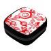 GIAPB Period Bag Sanitary Napkin Storage Bag Pad Holder for Period Makeup Pouch Abstract Red Flower Color331