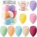 AUAUY 8 Pcs Makeup Sponge Blender Set Beauty Sponge Makeup Sponges for Foundation Multi-color Makeup Sponge Set With 1 holder 1 Storage Tank for Liquid Cream and Powder (Slanted Cut Style) 8pcs Slanted Cut Style - Buy Online on GoSupps.com
