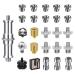 Camera Screw Mount Set, PAMOWO 26Pcs 1/4 Inch and 3/8 Inch Converter Threaded Screws Adapter Flash Shoe Mount for DSLR Camera/Tripod/Monopod/Ballhead/Flash Light/Quick Release Plate