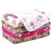 Pedgot 4 Pieces Fluffy Dog Blankets with Paw Print 24 x 16 Inches Soft and Warm Pet Throw Blankets Sleep Bed Mat for Small Dogs and Cats Brown,white,pink 30 x 20 Inches