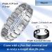 Vicmag Titanium Steel Magnetic Bracelet for Men - Double Row Ultra Strength Magnets with Adjustment Tool & Gift Box (Silver) - Perfect International Shipping - Buy Online on GoSupps.com