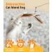 Pawaboo Interactive Cat Toys - 35 Catangel Stable with 2 Springs & Flexible Steel Wire Handle - Magic Wand for Kittens & Cats - Orange - Buy Online on GoSupps.com