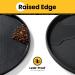 Conlun Dog Bowl Mat - 1.2cm High Edges BPA-Free Silicone & Rubber 81x51 cm Black Feed Pad for Cats and Dogs - Buy Online on GoSupps.com