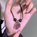 KUAIYIJU Stylish Chinese Flower Necklace | Versatile Lace Jewelry with Resin Pendant | Fashionable Clavicle Chain for Every Occasion - Buy Online on GoSupps.com