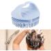 Shop Light Blue Scalp Massager & Shampoo Brush - Soft Silicone Grooming Comb for All Hair Types | International Shipping Available - Buy Online on GoSupps.com