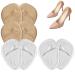 Dawnieee insoles for high heel pillows women 4 pair of bale cushions gel forefoot pillow footpolster pads shoe inserts AntiSlip for gel upholstery forehead linger protection silicone pads onesize 2 -white color