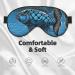 Reusable Sleep Mask Eye - Soft Blackout Eye Covers for Better Sleep | Travel Essentials & Gifts - Silver Fish Scale for Men & Women - Buy Online on GoSupps.com