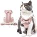 SUMECH Kitten Harness and Leash -Secure and Stylish Cat Harness and Leash Set - Adjustable Lightweight and Breathable Vest with Reflective Strip - Escape-Proof Design (Large Red)"