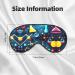 Abstract Science Chemistry Print Eye Mask - Soft Sleep Mask for Men & Women | Ideal for Travel & Restful Sleep - Buy Online on GoSupps.com