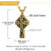 U7 Women s Cremation Urn Necklace - Celtic Knot Dog Feet Wings & Crucifix - Gold Stainless Steel Ash Jewelry for Men - Buy Online on GoSupps.com