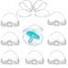 10 PCs pacifier box for baby transparent pacifier box pacifier box portable pacifier storage container pacifier box dustproof transparent dustproof box