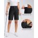 SANTINY Women's 9'' High Waisted Golf Hiking Shorts - Quick Dry Bermuda with Zipper Pockets - Black XL - Buy Online on GoSupps.com