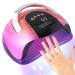 Gel UV LED Nail Lamp 268W High Power Nail Gel Light 4 Timer Settings and Professional Manicure Nail Lamp with Automatic Sensor