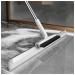 RRRYYYZZ Silicone Broom with Brush and 2 Scrape 49'' Adjustable Handle Air Broom Broomi for Concrete Floor Bathroom Tile