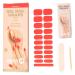 Jacky M JACKY M. Pack of 20 Gel Nail Adhesive Films - Pale Pink - UV/LED Curing