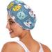 Super Absorbent Pink Blue White Cat Hair Towels 2 Pack | Quick Dry Hair Turbans for Women & Girls - Buy Online on GoSupps.com