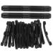 10 Pairs Glasses Fixed Ear Support Glasses Grips Anti Slip Eyeglass Ear Grips Eyeglass Holder Glasses Ear Grips Eyeglass Accessories Eyeglasses Nose Pads Eyeglass Pads Black 5.7X0.7CM