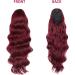 YEESHEDO Wine Red Long Wavy 24 Drawstring Ponytail Hair Extension - Clip-in Curly Synthetic Hairpiece for Women - Buy Online on GoSupps.com