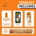 Strength and Shine Dog Toothbrush Dental Hygiene Kit - Online How-to Video Bamboo Brush Finger Brush and Storage Case Information Leaflet - Perfect for Dogs Easy to use and Durable - Buy Online on GoSupps.com