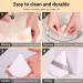 AICHHLIMFE 6 Pieces Powder Puff Face Triangle Makeup Puff for Both Dry & Wet Makeup Soft Velour Makeup Puff Reusable Powder Pad Pressed Applicator Sponges Beauty Makeup Tools White M White - Buy Online on GoSupps.com