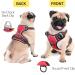 Heele Dog Crockery & No-Pull Harness for Medium Dogs | Reflective & Breathable Red Design - Buy Online on GoSupps.com