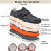 Women s Diabetic Shoes for Swollen Feet | Stylish Winter Fleece Lined Sneakers for Elderly | Adjustable Edema Walking Shoes - Size 11.5 Grey - Buy Online on GoSupps.com