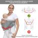 CUBY Portable Breathable Baby Sling Baby Essentials for Newborn Quick Dry Air 3D Mesh Fabric Wrap Baby Carrier Adjustable Sling Easy Toddler Carrier for Newborn up to 0-24 Months 45 lbs Mesh Grey - Buy Online on GoSupps.com