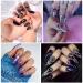 Stylish 3D Metallic Nail Art Stickers - Silver Moon Star & Snake Designs - Luxury Self-Adhesive Decals for DIY Manicure Decoration - Buy Online on GoSupps.com