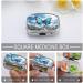 Blue Butterfly & Clouds Pill Box - 2 Compartment Decorative Metal Pill Organizer | Portable Pocket & Purse Medication Case - Buy Online on GoSupps.com