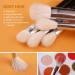 BEILI Professional Eye Makeup Brush Set 15 Pieces Synthetic and Natural Hair Eyeshadow Eyeliner Eyebrow Blending Concealer Make up Brushes (Black/Silver) White - Buy Online on GoSupps.com