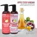 PURA D'OR Apple Cider Vinegar Thin2Thick Set - Shampoo & Conditioner Detox with Biotin, Keratin, Caffeine, Castor Oil, Aloe - All Hair Types Men & Women (16oz x 2) - Buy Online on GoSupps.com