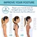 Adjustable Posture Corrector - Effective Clavicle Neck & Back Support Brace for Men & Women - Comfortable Back Straightener & Spine Support - Buy Online on GoSupps.com