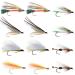 The Fly Fishing Place Classic Streamers Fly Fishing Flies Collection - Assortment of 12 Trout Wet Fly Streamer Flies - Hook Size 4