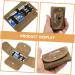 Buy Minkissy Portable Nail Razor Brush Organizer - Travel Beard Bearing Safety Double Blades Holder - Khaki - 11x7cm - Buy Online on GoSupps.com