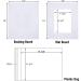 Acid-Free 11x14 Pre-Cut Mat Board Show Kit - 25 Pack for 8x10 Photos, Prints, Artworks - White Core Bevel Cut Mats, Backing Boards, Crystal Plastic Bags - Pack of 25 - Buy Online on GoSupps.com