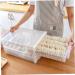 Hohopeti 1 pc Box refrigerator egg drawer fridge egg container refrigerator egg holder Transparent Color 36X26CM double-deck - Buy Online on GoSupps.com