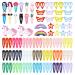 Hair Clips for Girls, CYBAUG 100-Pack Metal Barettes and Hair Clips for Toddlers,Girls,Kids,Women, Cute Snap Hair Barrettes for Fine/Thick Hair Colored Hair Accessories - 2 inch