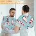 Beard Bib Apron for Men - Non-Stick Waterproof Hair Catcher & Grooming Cape | Penguin Snowflake Design - Buy Online on GoSupps.com