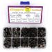 90 Sets Black Chicago Screw Leather Assorted Kit - 6 Sizes for DIY Leather Craft and Bookbinding | M5 X 4 5 6 8 10 12 | Gun Black Rivets - Buy Online on GoSupps.com