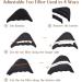 Shoe Toe Inserts - Foam Toe Filler 4 Adjustable Pairs for Loose Shoes in Black & Beige | Comfort & Fit Solutions - Buy Online on GoSupps.com