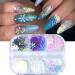 Kaluo Snowflake Maple Blade Glitter Flake - Winter Holographic Nail Art & 3D Decorations for DIY Nail Jewelry - Buy Online on GoSupps.com