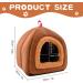 Guinea Pig Bed Small Pet Cotton Nest Windproof Guinea Pig House Hideout Soft Fleece Nest Guinea Pig Cage Cave for Hamsters Chinchillas Ferrets Bunny Mini Hedgehog Brown - Buy Online on GoSupps.com